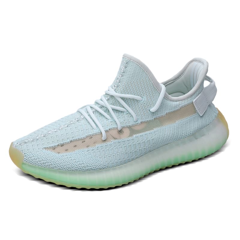 Chaussures de couple pour hommes 350 véritables semelles en pop-corn, chaussures de sport légères, chaussures de course décontractées et souples