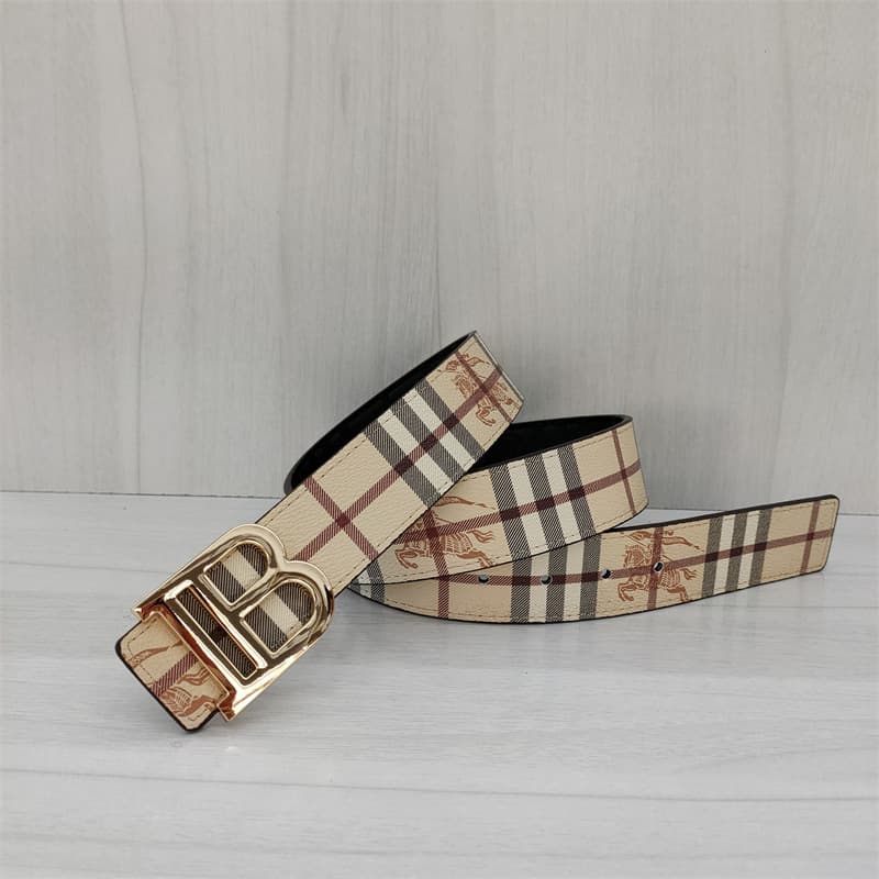 Ceinture classique pour hommes et femmes, avec boucle lisse en cuir de vache TB à double face en relief, ceinture décontractée et polyvalente