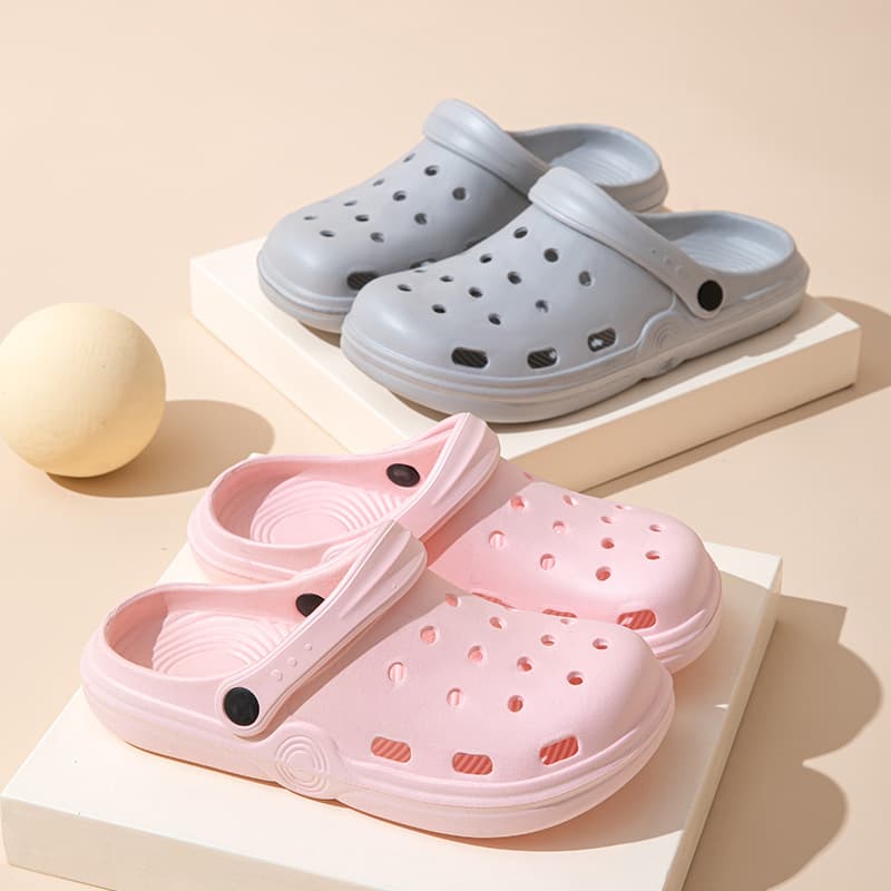 Dongdong Female Summer Outwear Beach Net Red Lightweight Half Heel Sandals Couple Style Headband Leakage Cool Shoes Male