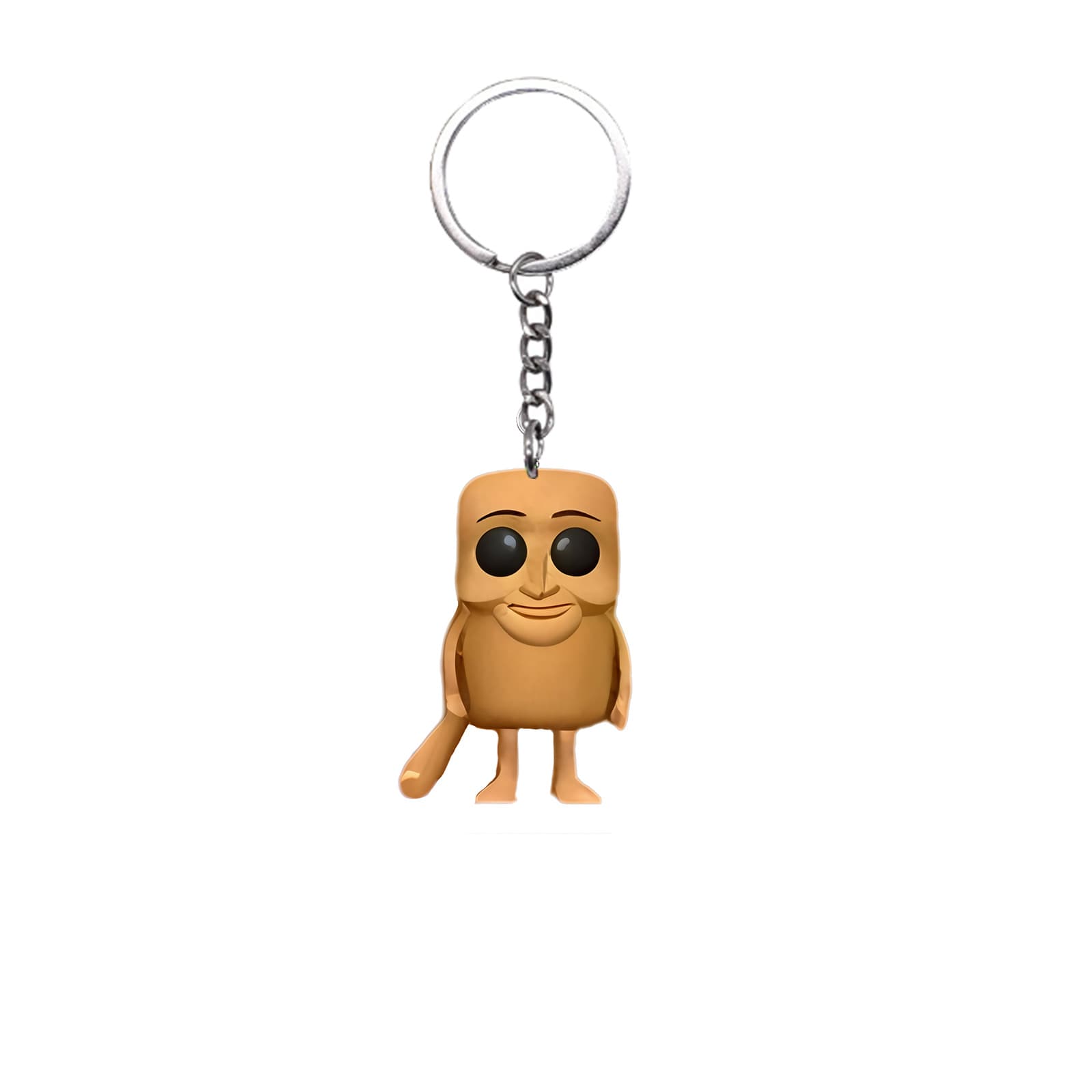 Porte-clés plat Tung Tung Sahur, personnage de dessin animé classique des montagnes et des mers, pendentif pour sac à dos