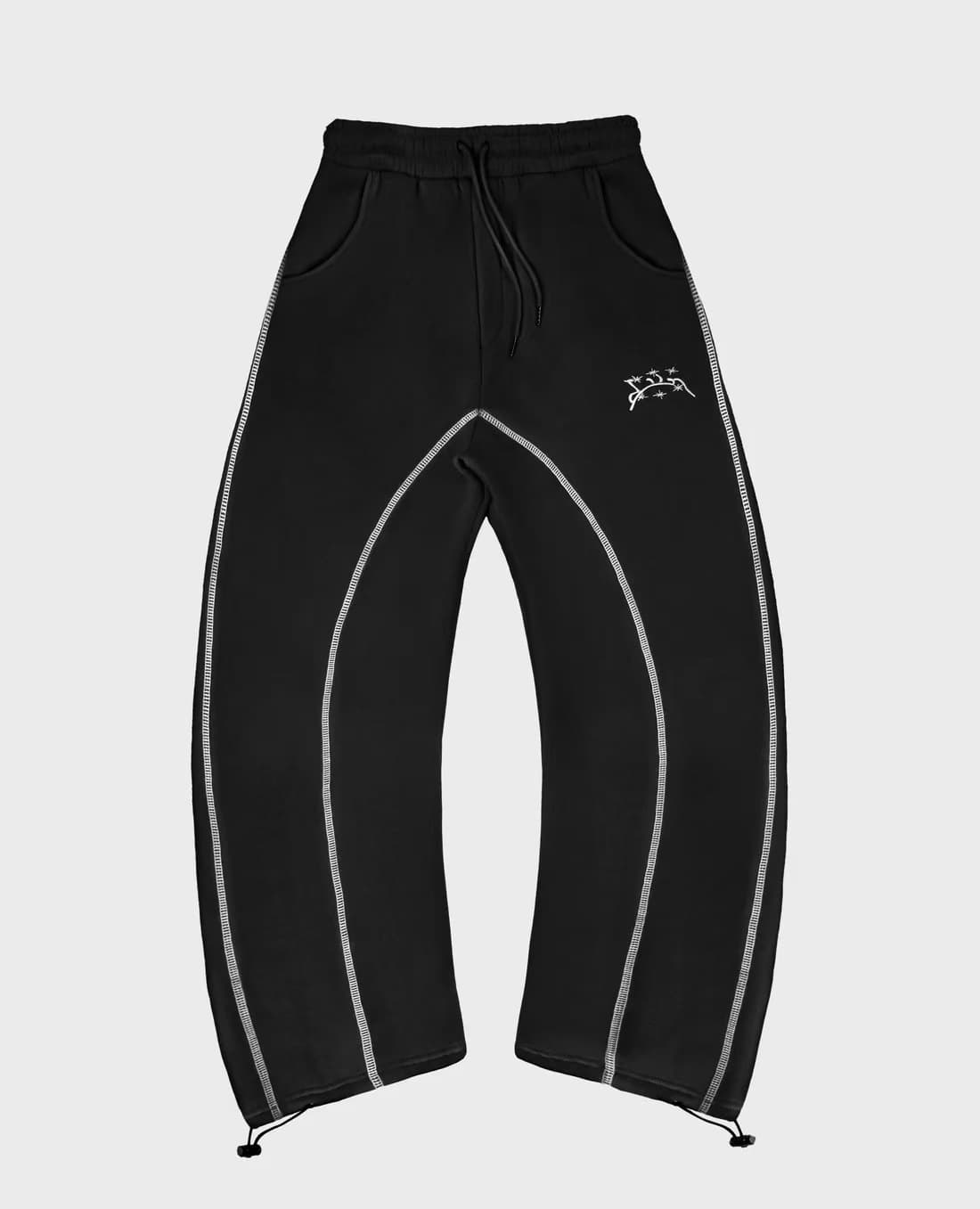 Ensemble de survêtement 2 pièces pour homme, sweat à capuche zippé à rayures réfléchissantes et pantalon de jogging, tenue streetwear décontr
