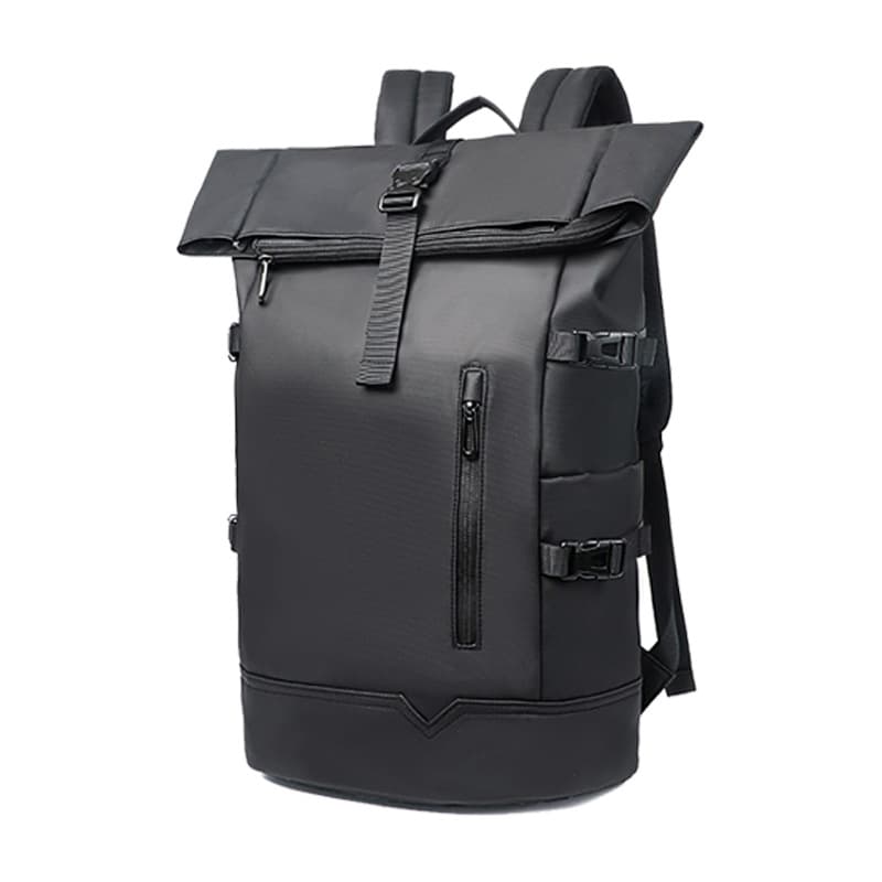 New Trendy Fashion Roll-Top For Men College Students Casual Travel Sports Fitness Backpack