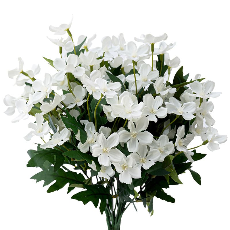 Home Furniture Artificial Flowers 5 Forks 20 Small Flowers Oil Painting Polish Chrysanthemum Indoor And Outdoor Decorations Wedding Decorations