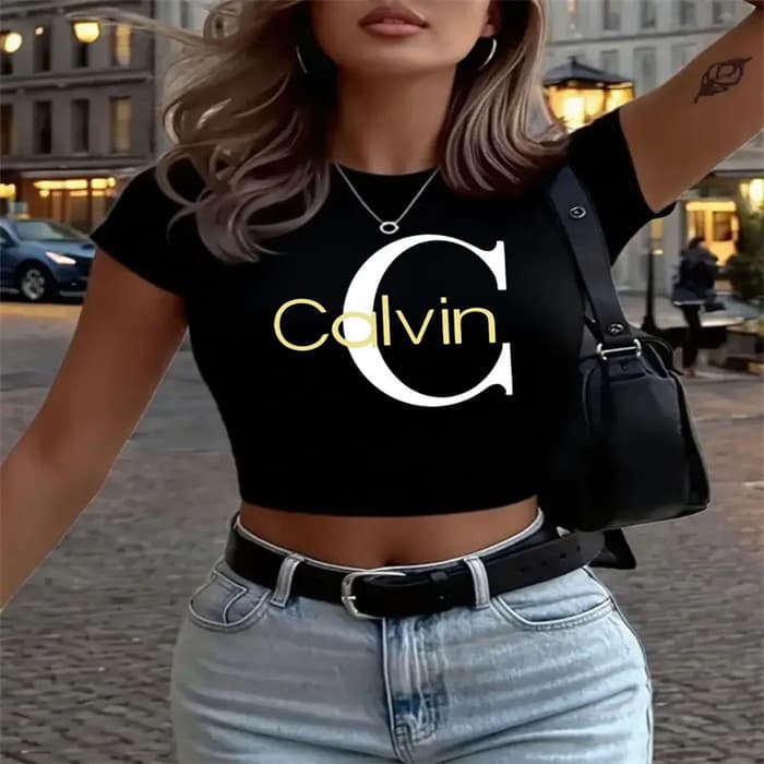 Women's Clothing Summer Short Sleeve T-Shirt For Women Casual Printed Crew Neck Top Style Fashion For Formal & Casual