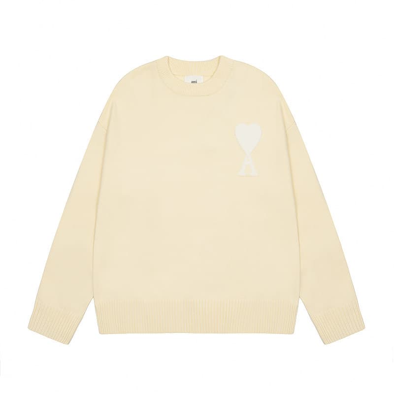 Pull chaud unisexe pour jeunes, motif cœur pêche, pull tendance à col montant.