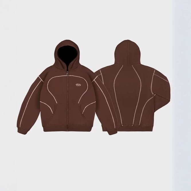 Ensemble de survêtement 2 pièces pour homme, sweat à capuche zippé à rayures réfléchissantes et pantalon de jogging, tenue streetwear décontr