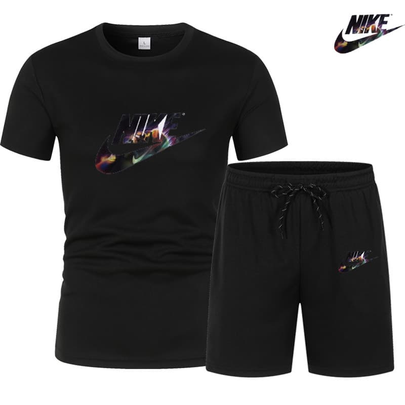 2024 Tendance d'été Vêtements pour hommes T-shirt à manches courtes + short à cinq points Ensemble 2 pièces Survêtement Mode Jogging Casual En