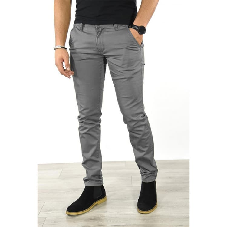 Men's Business Solid Color Casual Pants