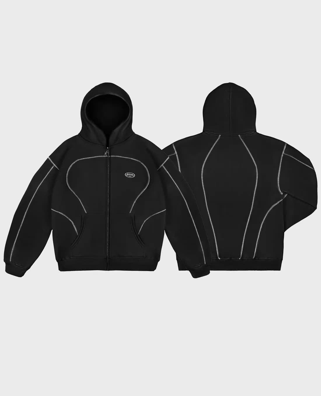Europe, America, The New Trench Coat Y2K Letter Tide Brand Printing Casual Street Men's And Women's Sports Style Sweater Set New Product