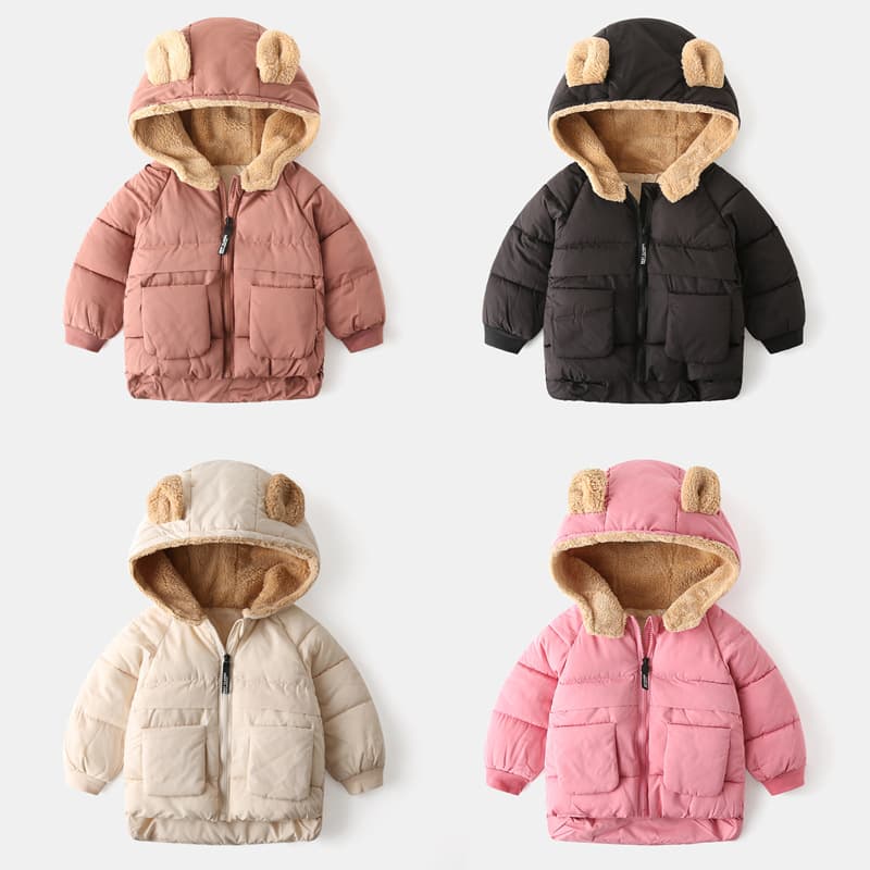 kids'clothing Children's clothes boy's thick coat baby cartoon zipper sweater girl's top trend
