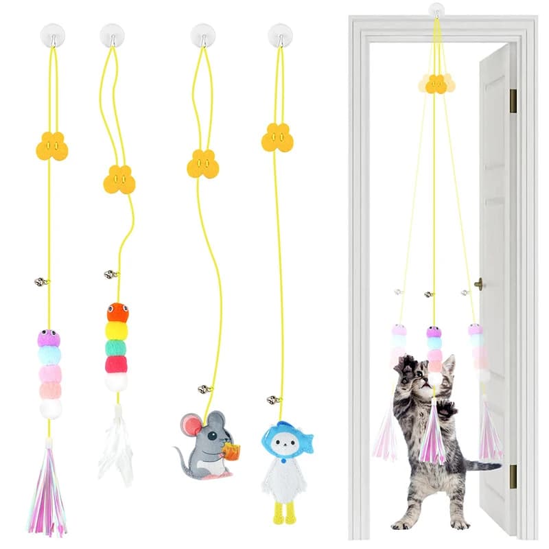 Elastic Feather Toy For Cats By PawParty Store