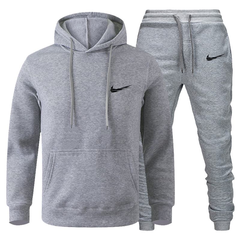 Ensemble de pulls pour hommes Pull de sport décontracté Hiver en peluche Marque de mode Pull Pantalons pour hommes