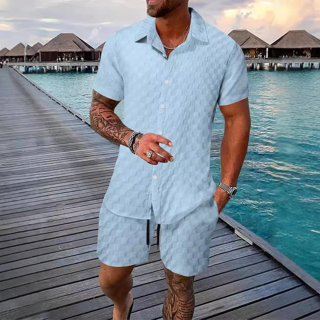 Men's Clothing Shirts Casual Loose Beach Suits