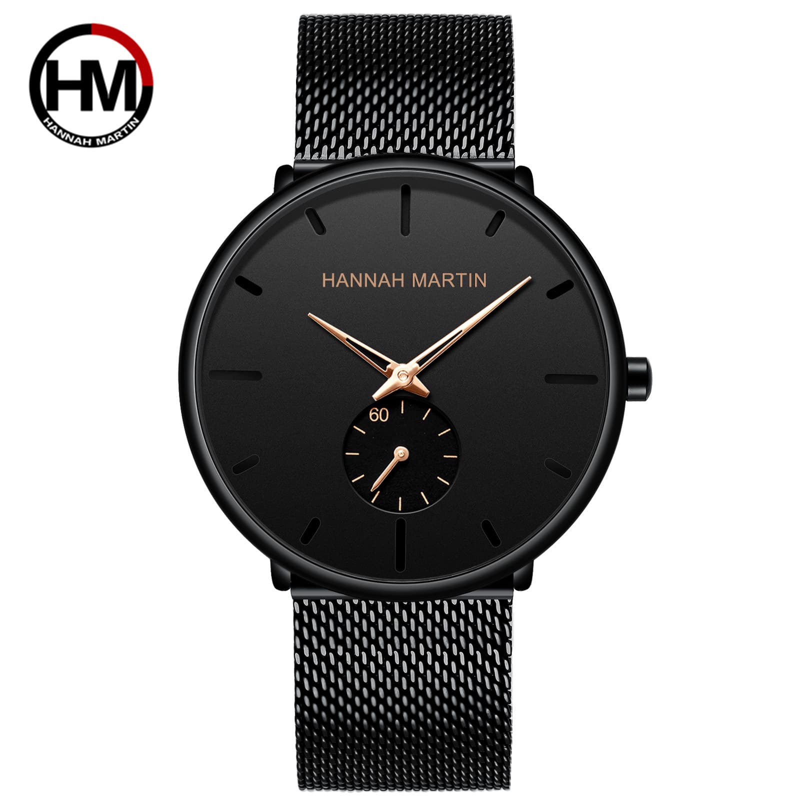 Popular Men's Classic Quartz Watch with Calendar, Student Fashion Small Second Hand, Leisure and Simple Steel Band Watch