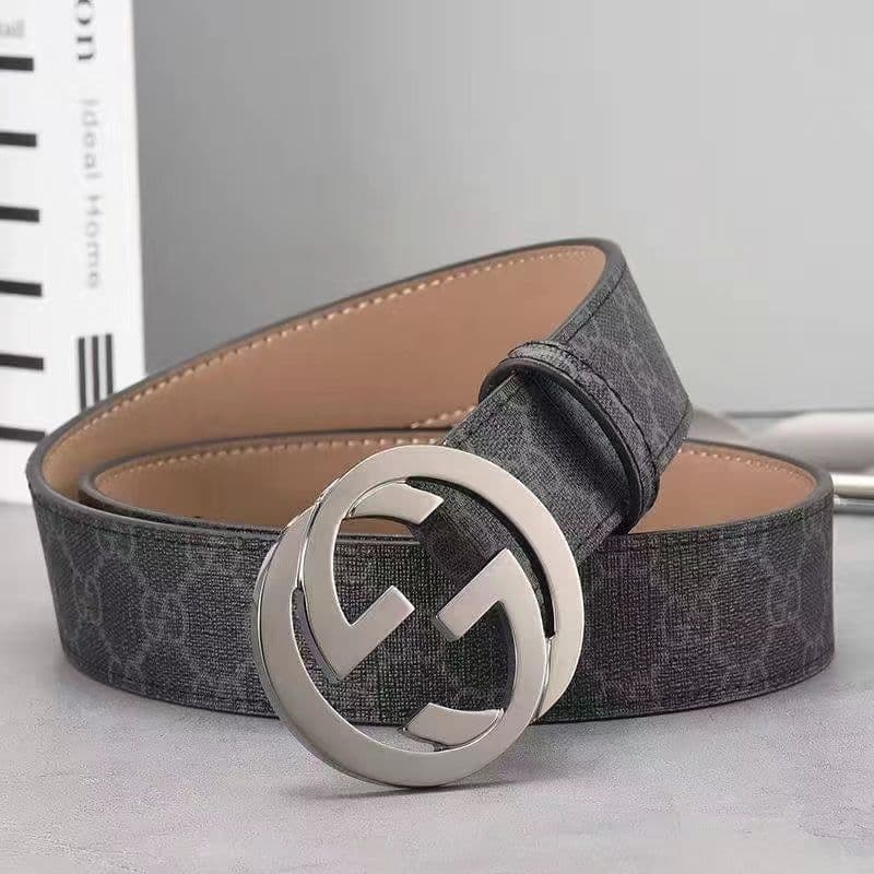 Ceinture universelle haut de gamme en cuir véritable de vachette à deux couches pour homme, style décontracté et tendance