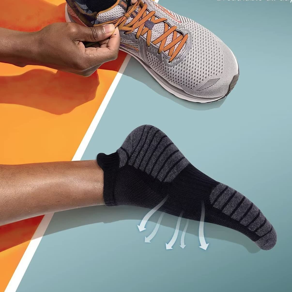 Men's Socks Sports Running Casual Low Top Business Cotton Socks Breathable Buffering Sports Socks Cotton White Black Socks