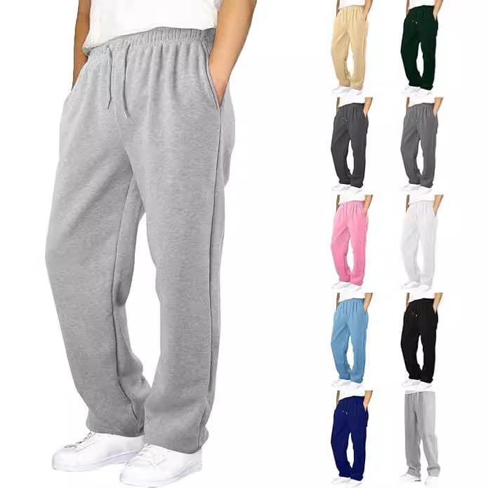 COMEOR Men's Light And Breathable Cotton Straight Jogging Pants, Long Sweatpants, Men's Jogging Training Pants, Casual Sweatpants