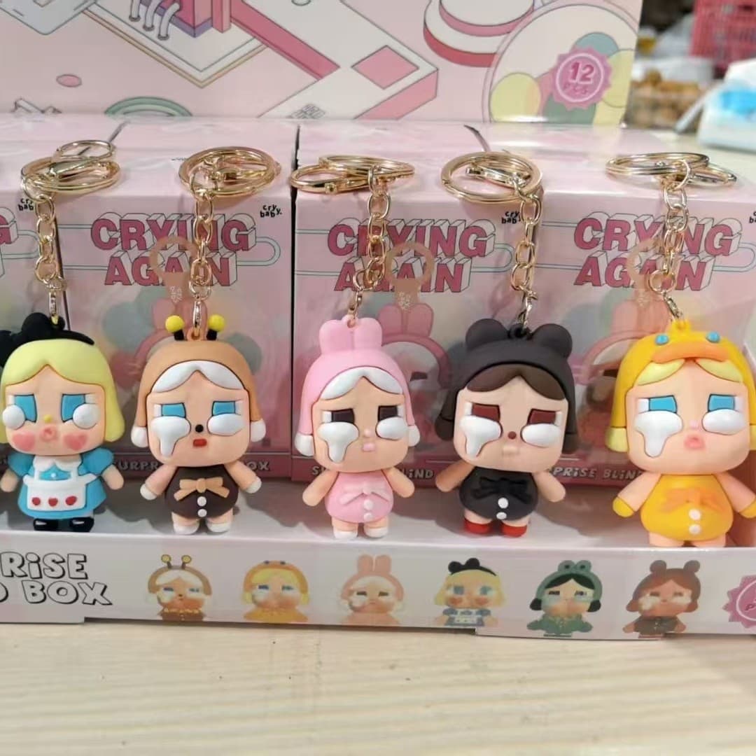 Cartoon Creative Tears Doll Keychain Men And Women Couple Car School Bag Pendant Key Chain Exquisite Gift