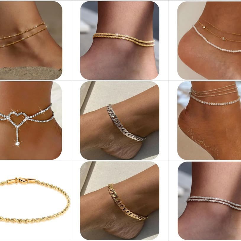 Minimalist Personality New Cuban Stainless Aluminum Chain Jewelry Titanium Steel Anklet For Men High-end