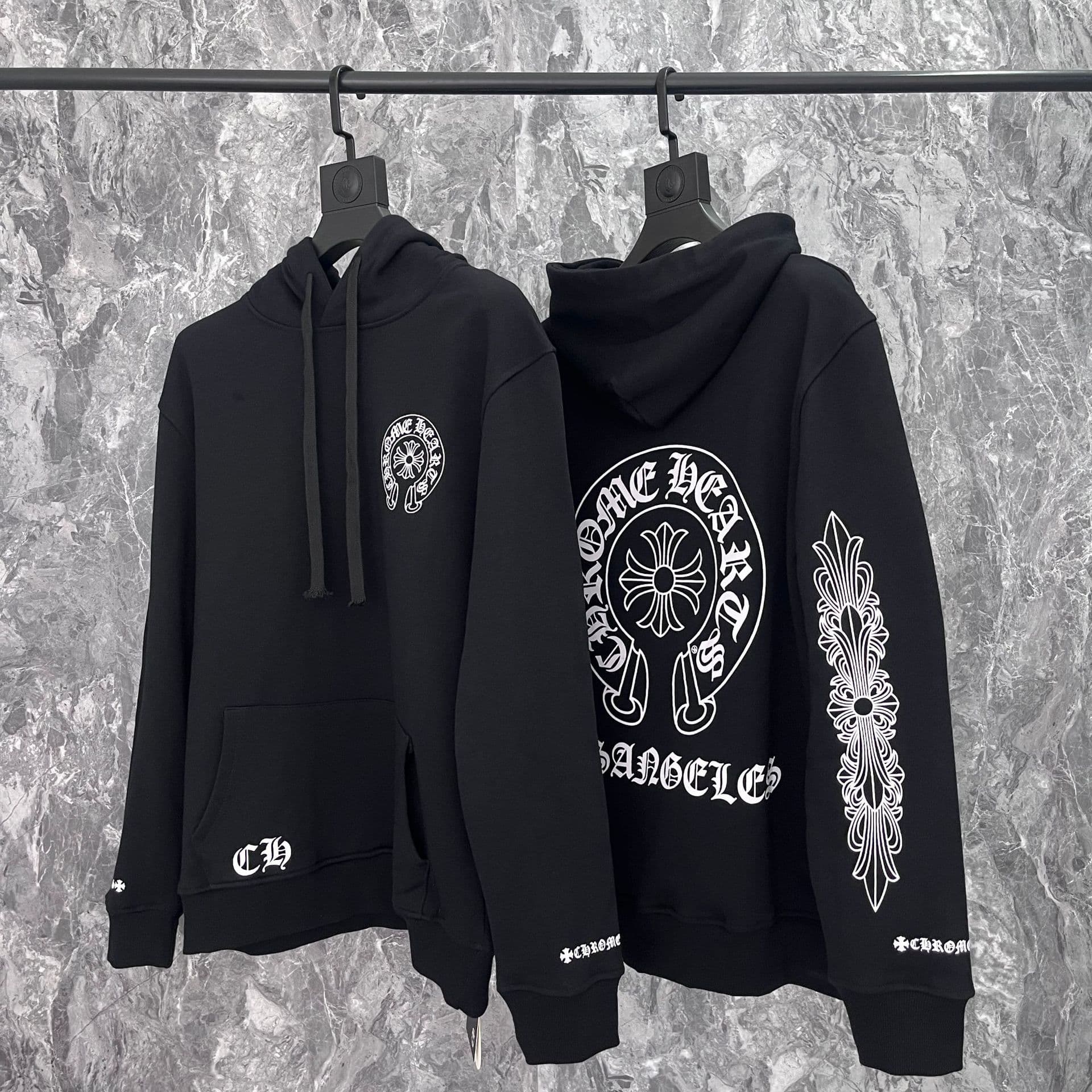Sweat à capuche Chrome Hearts Cross, version correcte 25ss, polyvalent et tendance, vente en gros