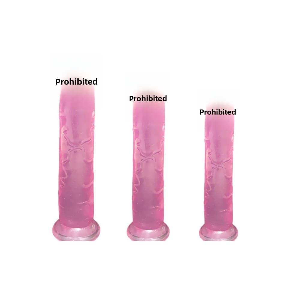 Eggless Realistic Dildo Crystal Diamond Rod Pink Large And Small Sizes Female Masturbator JJ Sex Toys