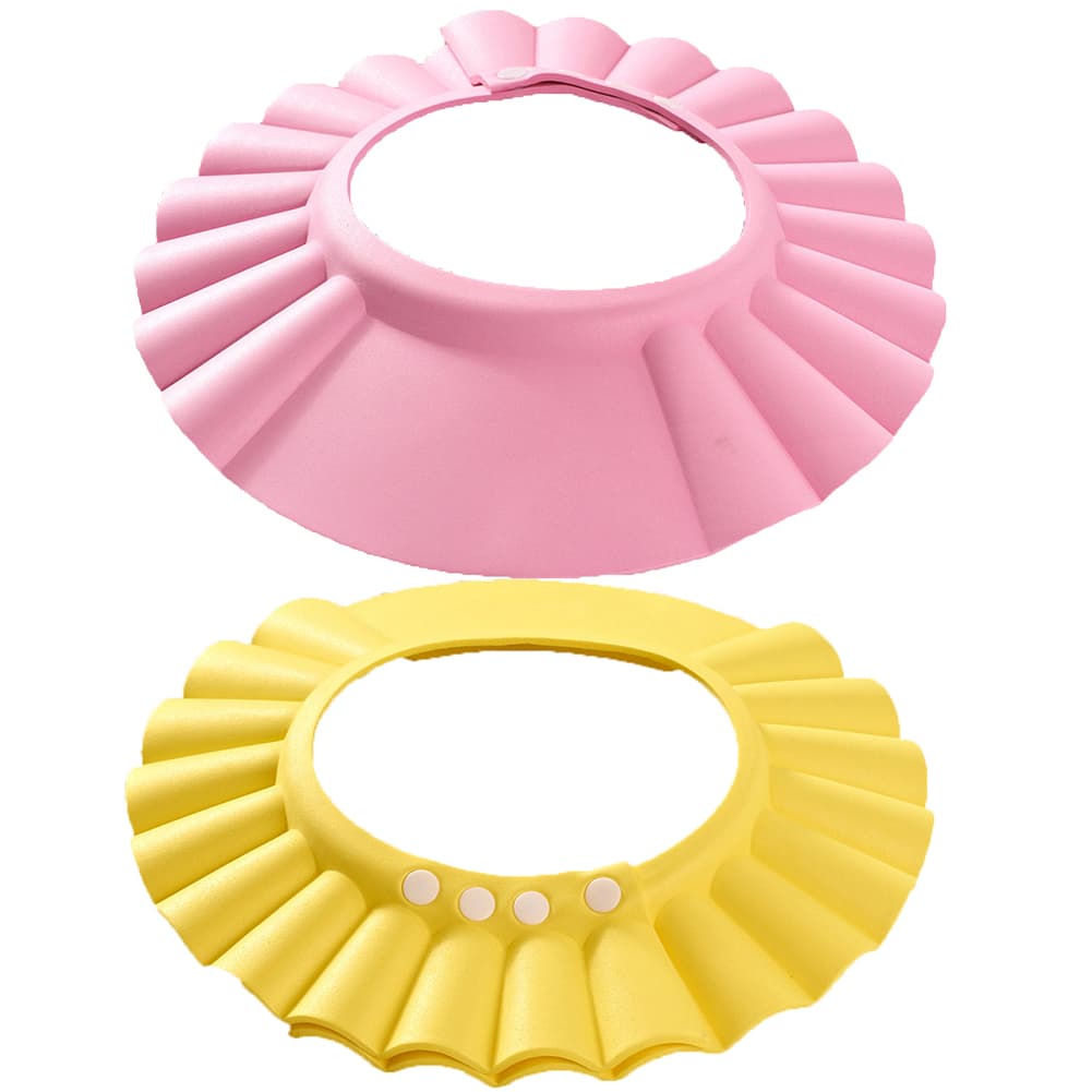 Jinleiou Adjustable Baby Kids Children Shampoo Shield Bathing Shower Wash Hair Cap Hat