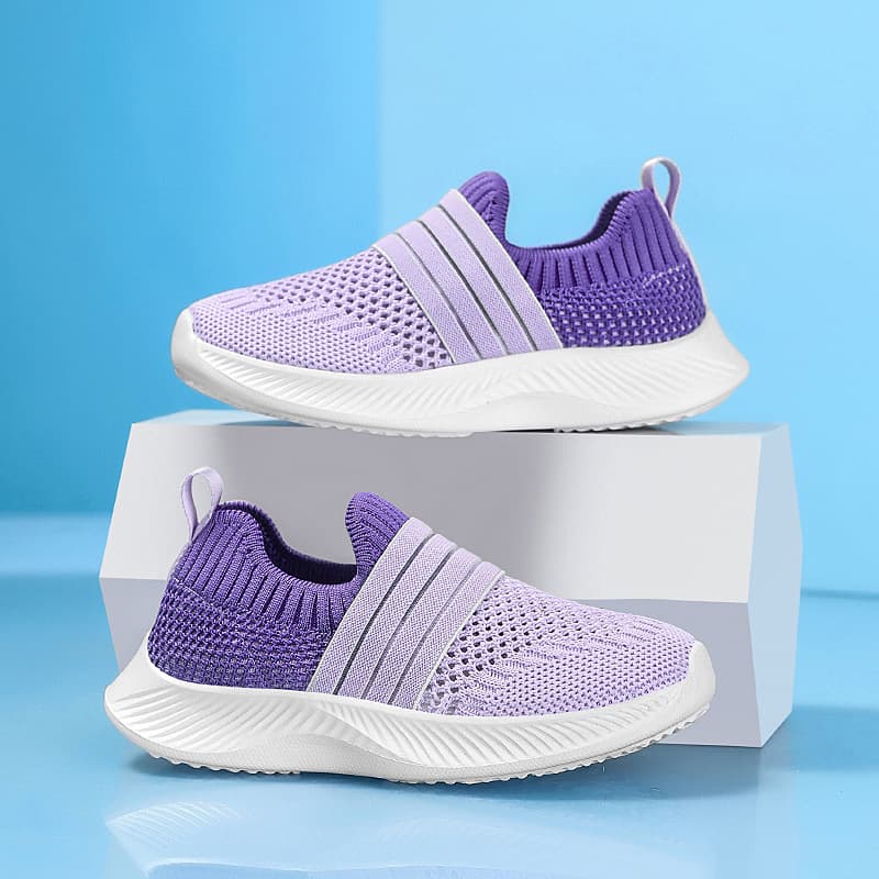 Boys' Children's Sports Summer 24 New Breathable Girls' Single Slip-On Mesh Shoes