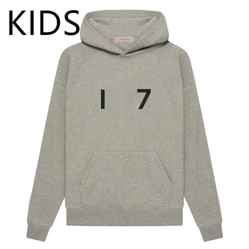 Sweat à capuche essentiel pour enfants, garçons et filles, pantalon oversize ample, classique, floqué, à enfiler avec lettres 3D, style skate ou