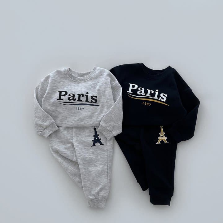 Kid's Clothing Autumn 2024 new ins children's clothing boys and girls trendy round neck letter long sleeved sweater sports suit