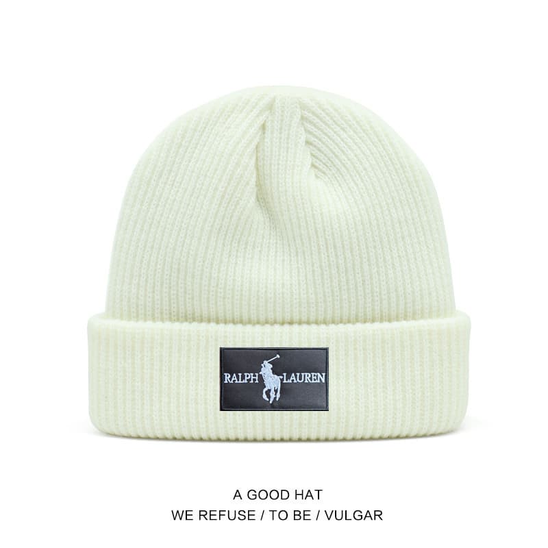 Bonnets en maille Polo pour hommes et femmes, bonnets d'automne et d'hiver, chapeaux chauds et protecteurs contre le froid, chapeaux simples et élé