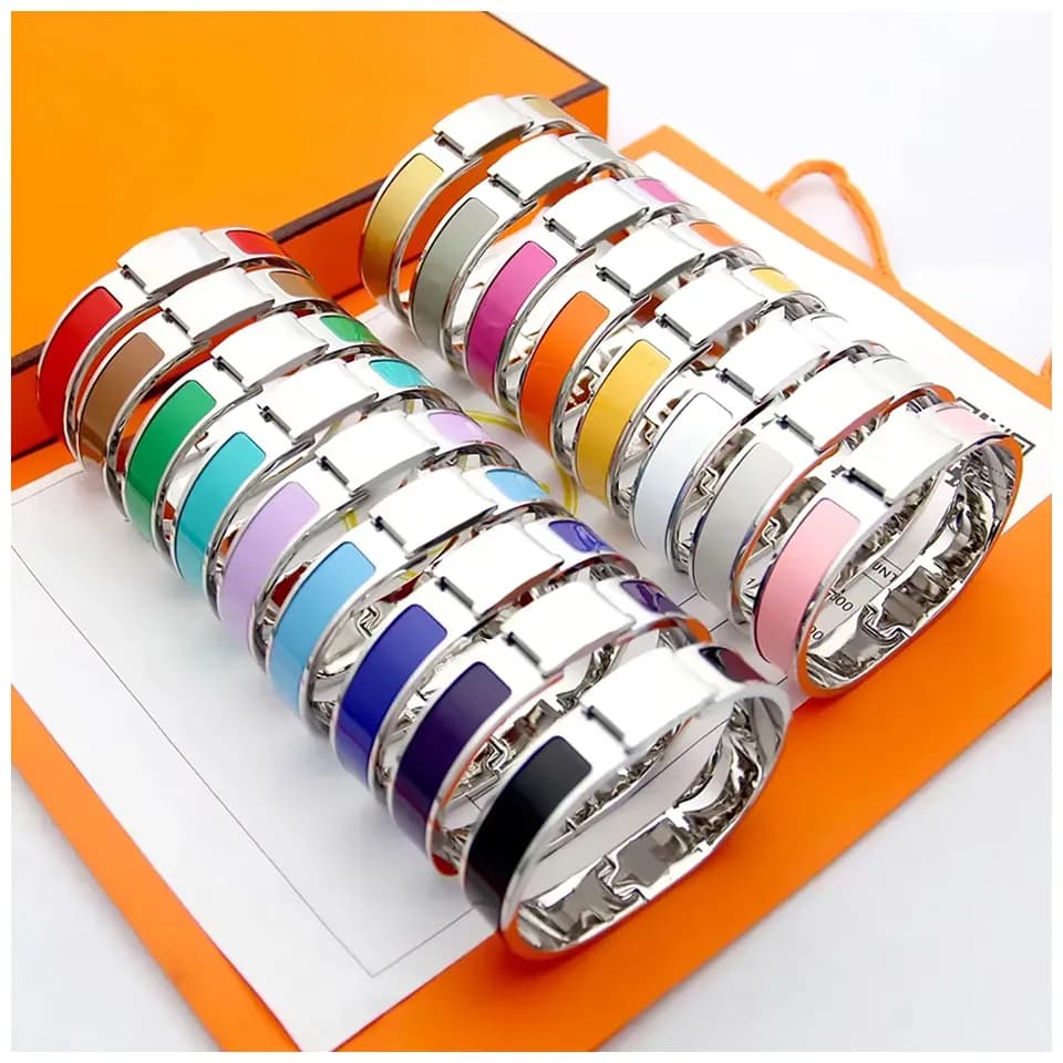 womens Designer Jewellery Clic Bracelets Luxury Brand Gold Silver Stainless Steel Jewelry Unisex Party Gift 18K Gold