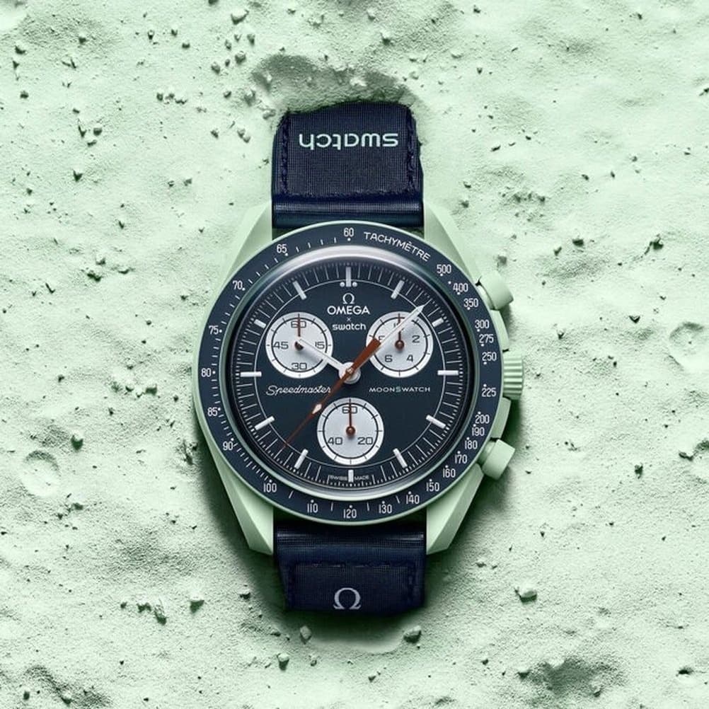 Montre de mode pour hommes Moonwatch Swatch Sport tendance chronographe à quartz bracelet en nylon