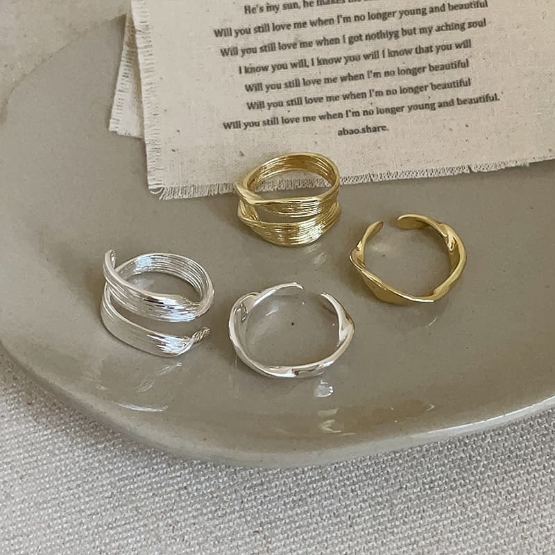 Irregular Metal Open For Women, Niche Design, Unique Personality, Fashionable Stylish, Trendy And Versatile Ring