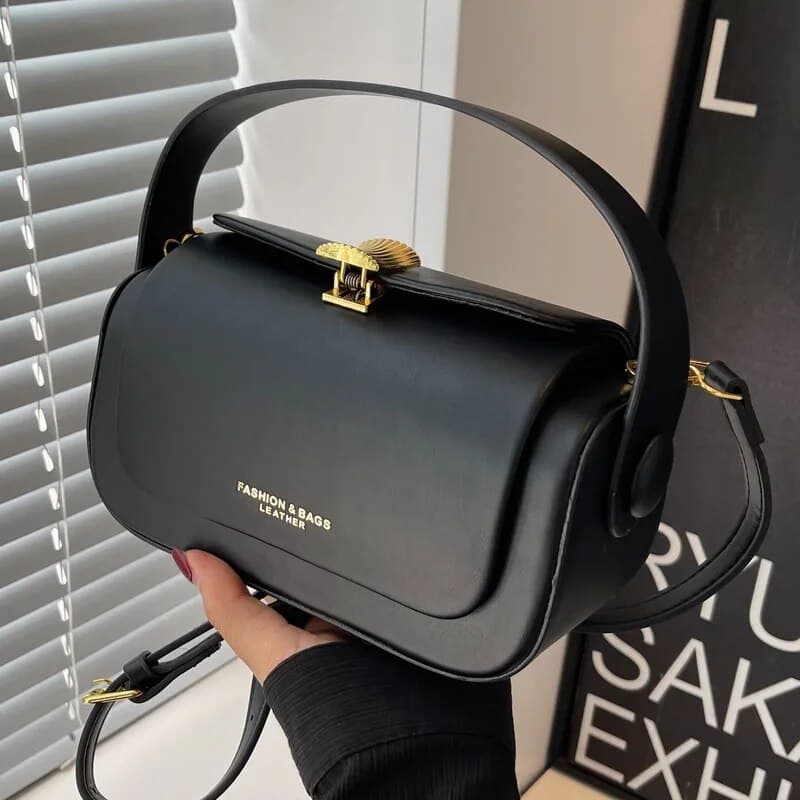 Women's Diagonal Straddle Bag 2024 New Solid Color Fashion Square Handbag High Quality Texture Retro Casual Shoulder Bag