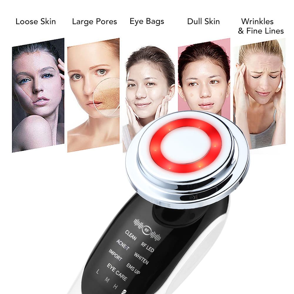 Home Beauty Infusion Instrument 7 In 1 Facial Lifting And Firming Cleansing Instrument Facial Infusion And Cleaning Instrument