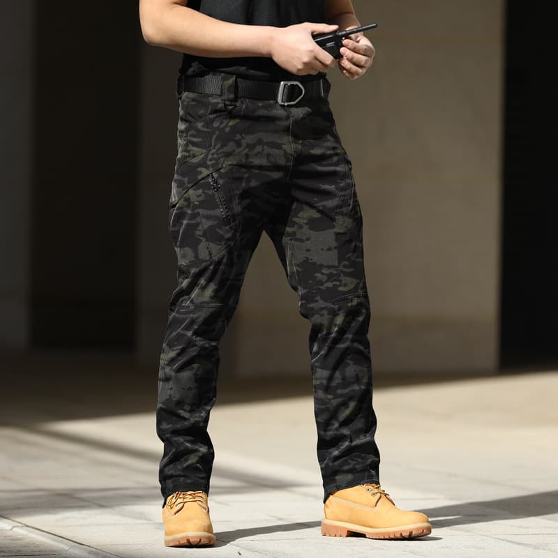 Men's clothing tactical pants, long pants for military enthusiasts, outdoor training pants, spring and autumn soft shell hiking pants, wear-resistant