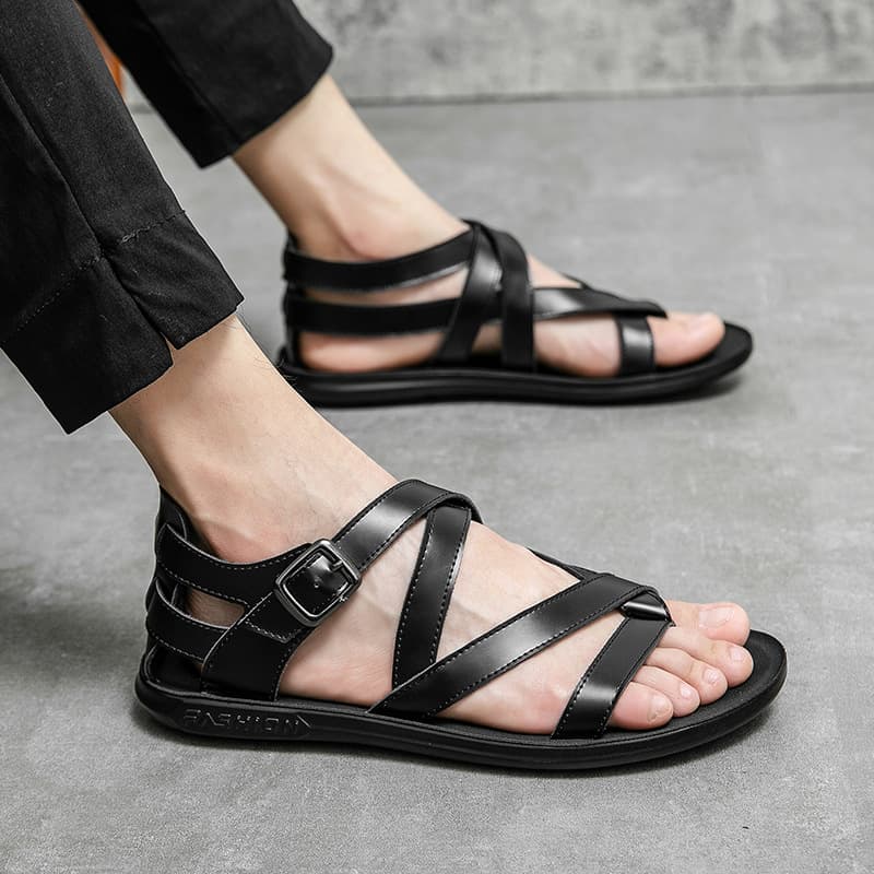 Men's In Large Size, New Summer Sandals, Fashionable Youth Street Fashion Shoes, Personalized Breathable Casual Shoes