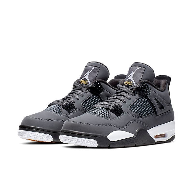 Chaussures de basketball montantes Jumpman Airs4 et Jordans4 4s pour hommes, coloris Sail Bred Kaws Fire Red Thunder Taupe Haze University Blue, plat