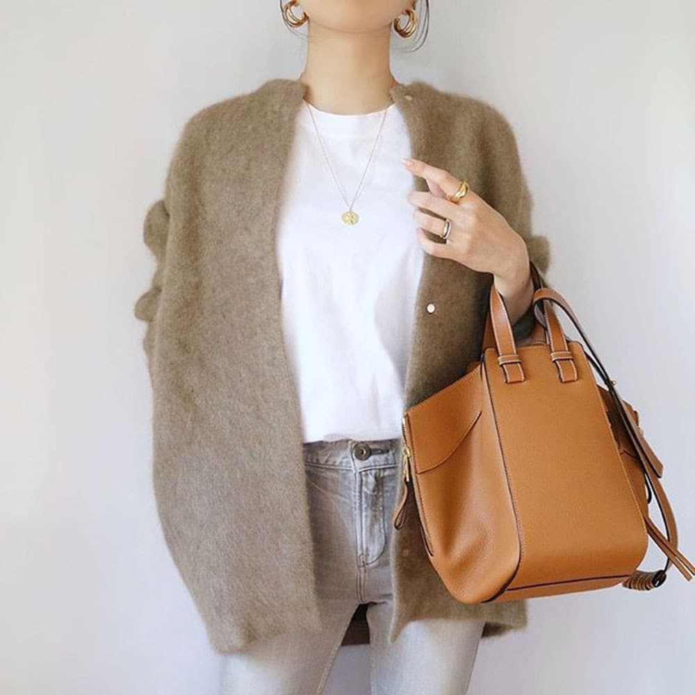 Women's Clothing women's wool sweater autumn and winter new coat medium and long solid color sweater