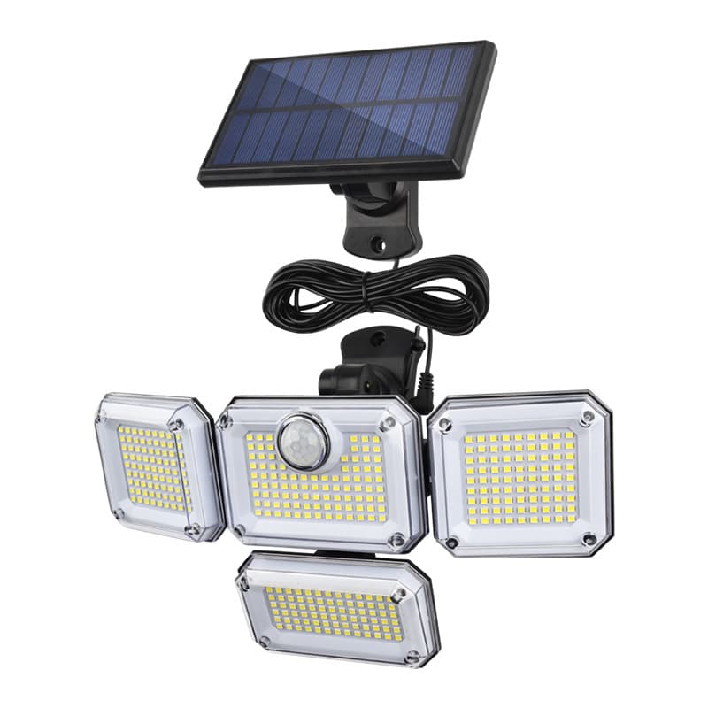 Waterproof Solar Wall Lights Outdoor With Human Body Induction Modern Floodlights For Street And Courtyard Lighting Home Improvement