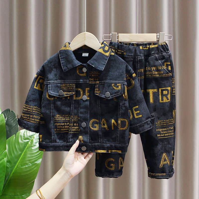 Kid's Clothing Boys' Autumn Suit Children's Casual Boys' Autumn Handsome Trendy 2024 New Fashion Suit