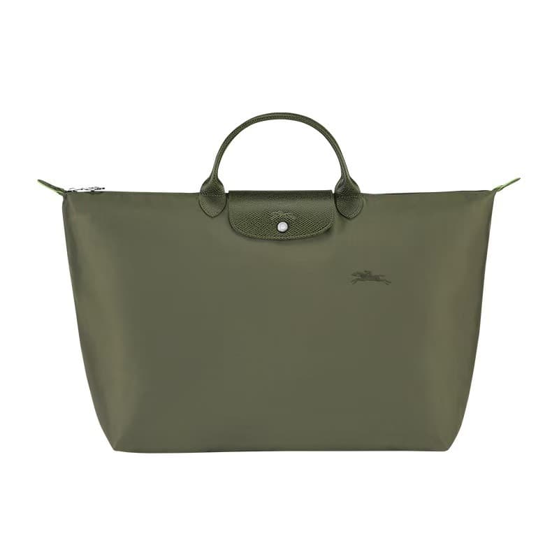 Sac cabas Long Champ français 70e anniversaire, modèle 2026, en nylon brodé, grand format, idéal pour les voyages.