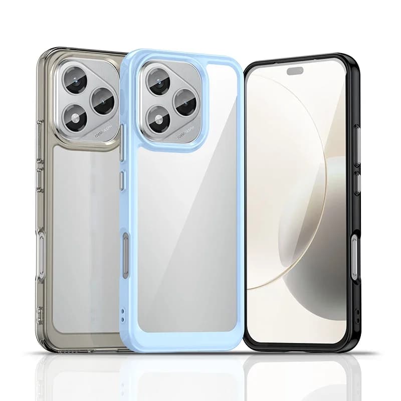 High Quality Business Practical Silicone Case For Honor 400 Lite Pro 5G Shockproof Protect TPU Bumper With Clear Hard PC