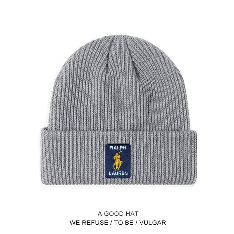 Bonnets en maille Polo pour hommes et femmes, bonnets d'automne et d'hiver, chapeaux chauds et protecteurs contre le froid, chapeaux simples et élé