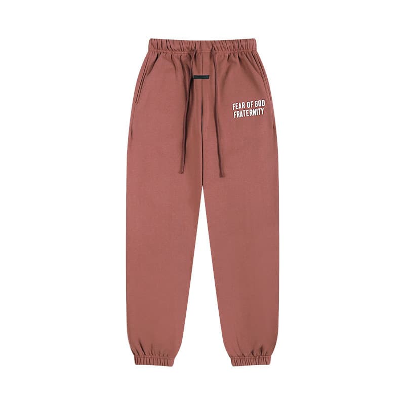 Sweat-shirt ample à double ligne FOG ESSENTIALS Saison 8 avec lettres floquées au dos, en éponge à capuche