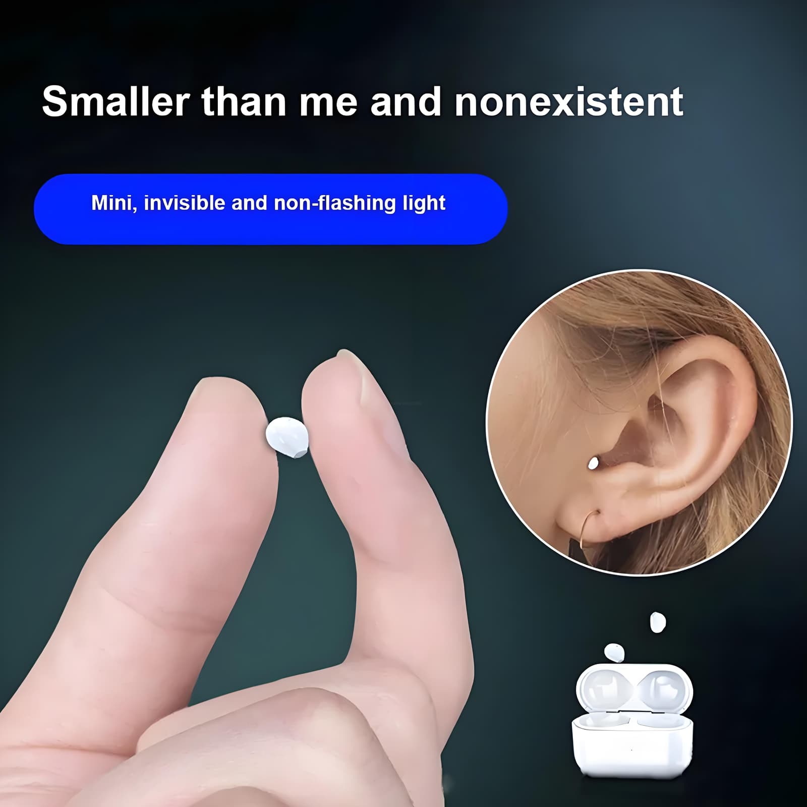 Écouteurs Bluetooth britanniques, mini-écouteurs intra-auriculaires invisibles sans fil
