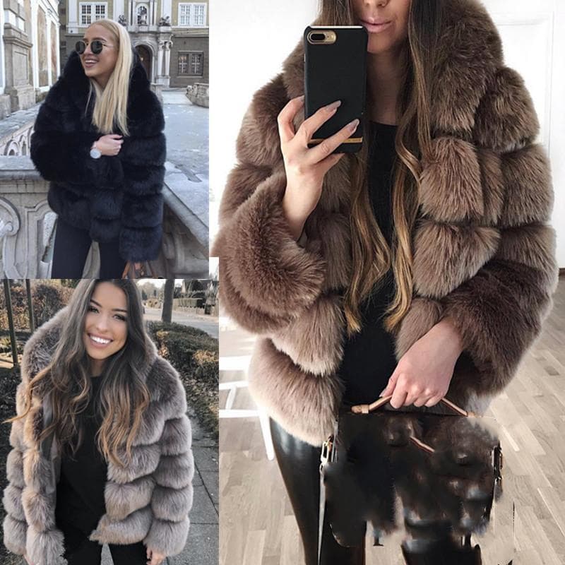 Women'S fur jacket fur jacket Artificial Fur