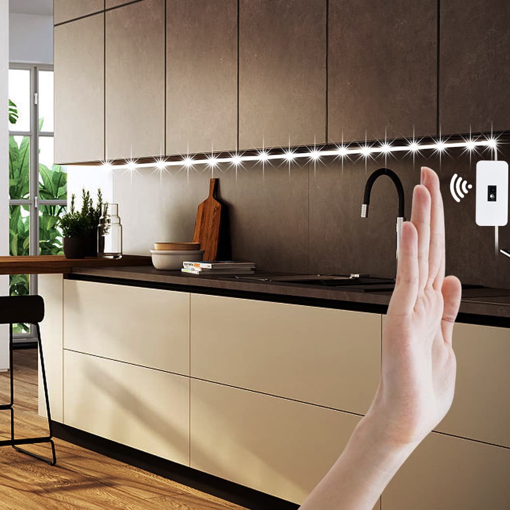 Smart hand scanning sensor 2835 low voltage fill light strip USB self adhesive atmosphere light LED light strip 5V waterproof soft light strip