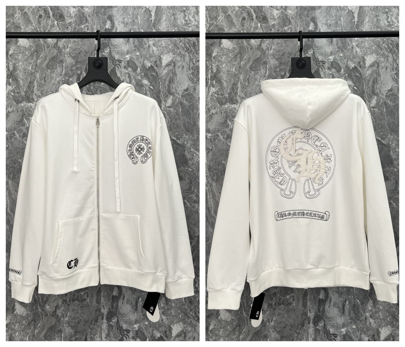Sweat à capuche Chrome Hearts Cross, version correcte 25ss, polyvalent et tendance, vente en gros