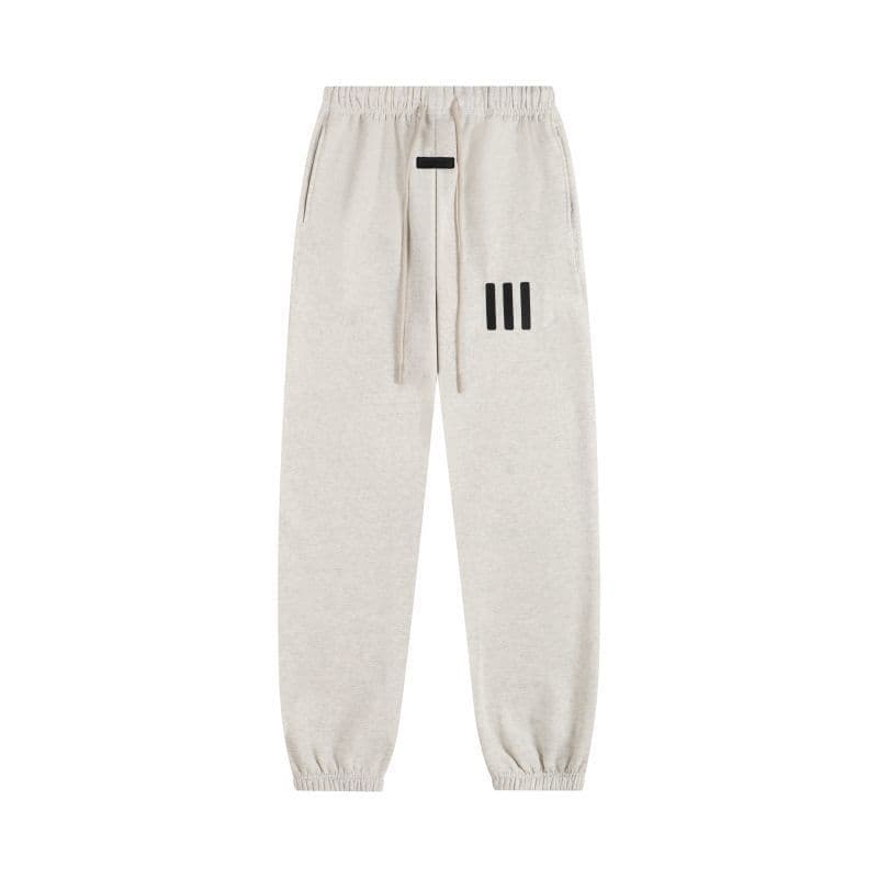 Sweat-shirt ample à double ligne FOG ESSENTIALS Saison 8 avec lettres floquées au dos, en éponge à capuche